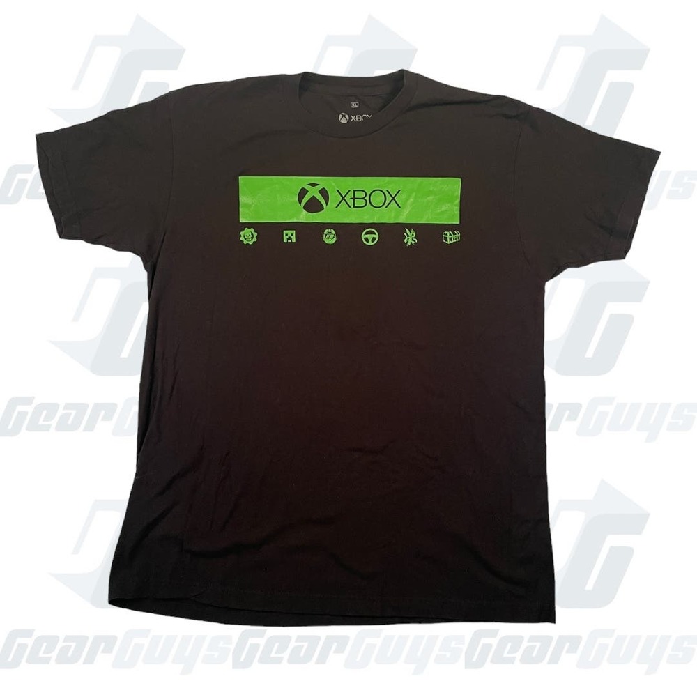 Xbox Series X VideoGame Green Logo Graphic T-Shirt XL